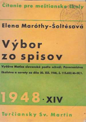 Obal knihy Výbor zo spisov XIV./1948