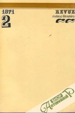 Obal knihy Revue svetovej literatúry 2/1971