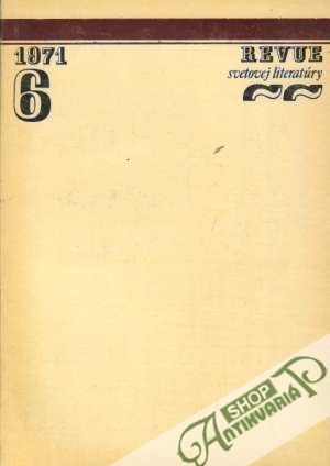 Obal knihy Revue svetovej literatúry 6/1971