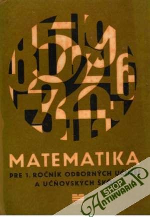 Obal knihy Matematika pre 1. ročník OU a UŠ