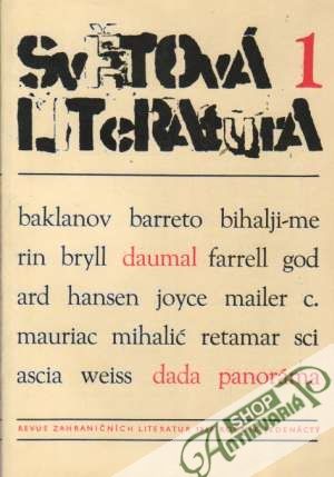 Obal knihy Světová literatura 1/1966