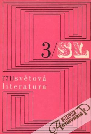 Obal knihy Světová literatura 3/1971
