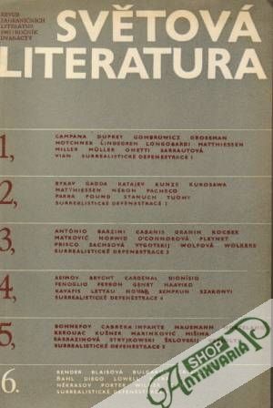 Obal knihy Světová literatura 6/1967
