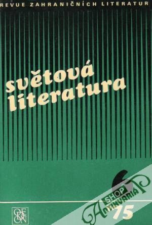 Obal knihy Světová literatura 6/1975