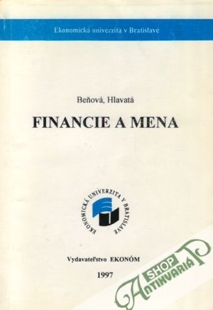 Obal knihy Financie a mena