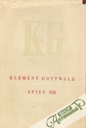 Obal knihy Spisy XIII.