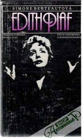 Obal knihy Edith Piaf
