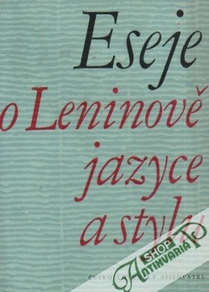 Obal knihy Eseje o Leninově jazyce a stylu