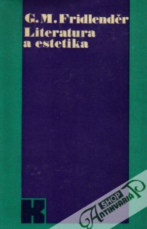 Obal knihy Literatura a estetika