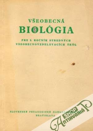 Obal knihy Všeobecná biológia pre 3. ročník SŠ