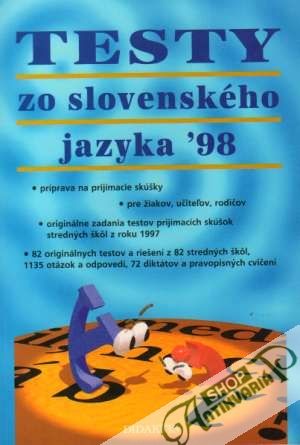 Obal knihy Testy zo slovenského jazyka ´98