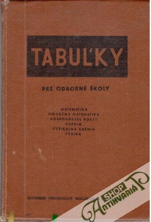 Obal knihy Tabuľky pre odborné školy