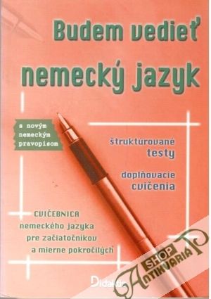 Obal knihy Budem vedieť nemecký jazyk