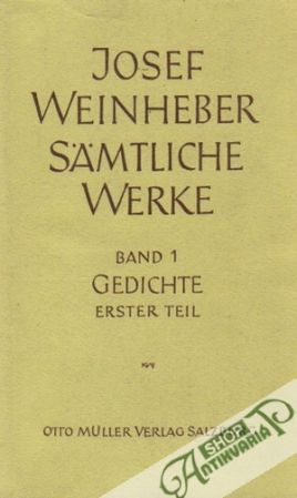 Obal knihy Sämtliche Werke - 1.Band:Gedichte/Erster Teil
