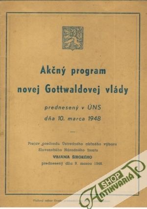 Obal knihy Akčný program novej Gottwaldovej vlády