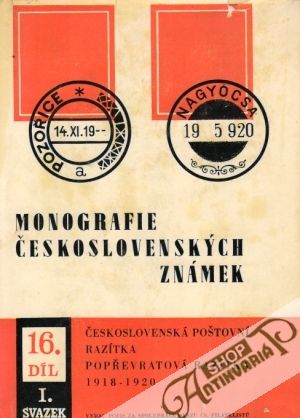 Obal knihy Monografie československých známek  XVI. 