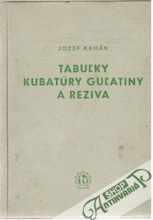 Obal knihy Tabuľky kubatúry guľatiny a reziva