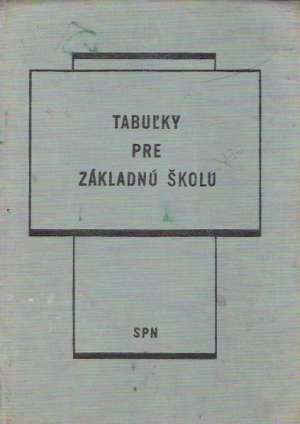 Obal knihy Tabuľky pre základnú školu