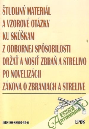 Zbraň a strelivo - Machajová  Jozefína