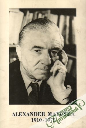 Obal knihy Alexander Matuška 1910-1975