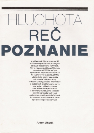 Hluchota, reč, poznanie - Uherík Anton
