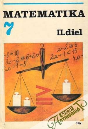 Obal knihy Matematika 7. ročník základnej školy - II. diel