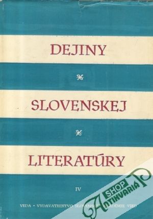 Obal knihy Dejiny slovenskej literatúry IV.