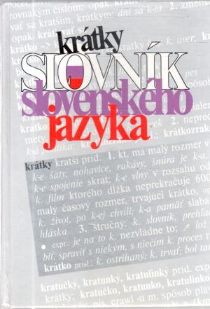 Obal knihy Krátky slovník slovenského jazyka