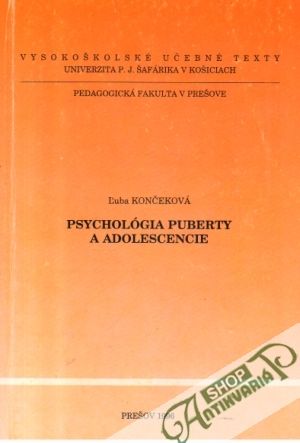 Obal knihy Psychológia puberty a adolescencie