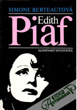 Obal knihy Edith Piaf