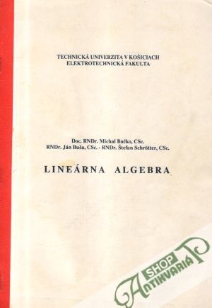 Obal knihy Lineárna algebra