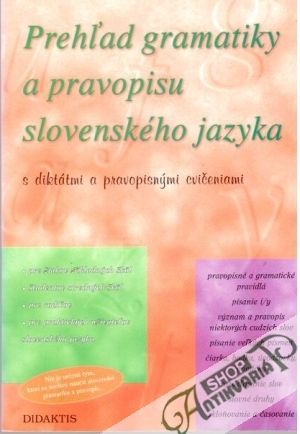 Obal knihy Prehľad gramatiky a pravopisu slovenského jazyka