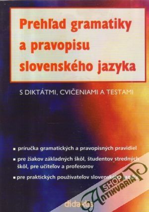 Obal knihy Prehľad gramatiky a pravopisu slovenského jazyka
