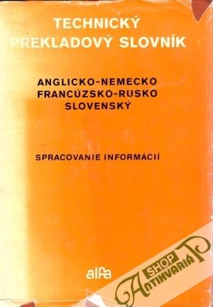 Obal knihy Technický prekladový slovník (spracovanie informácií)