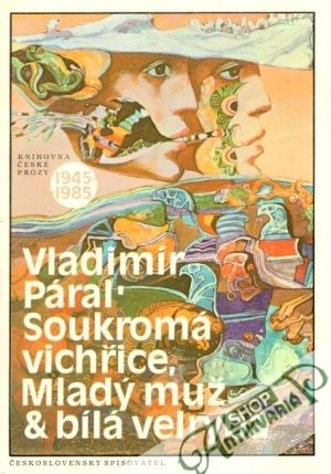 Obal knihy Soukromá vichřice, Mladý muž a bílá velryba