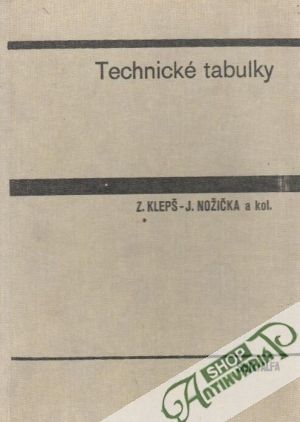 Obal knihy Technické tabulky