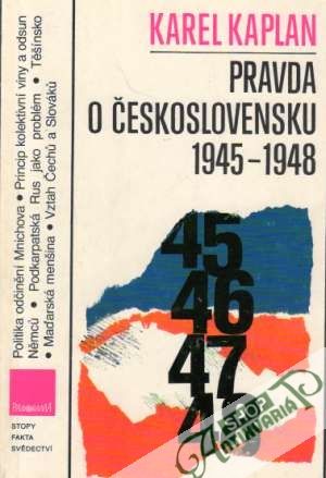 Obal knihy Pravda o Československu 1945-1948