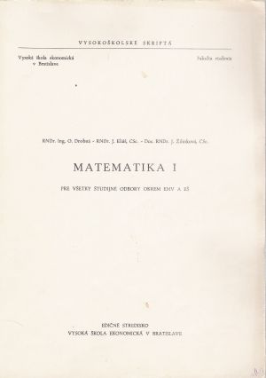 Matematika I. - Drobná O. a kol.