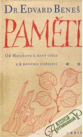 Paměti - Beneš Eduard