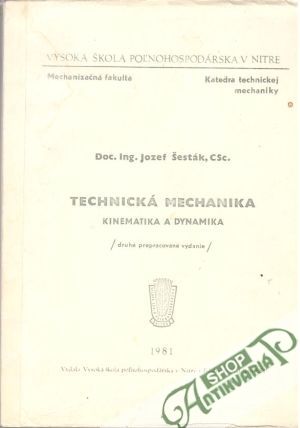 Obal knihy Technická mechanika- kinematika a dynamika