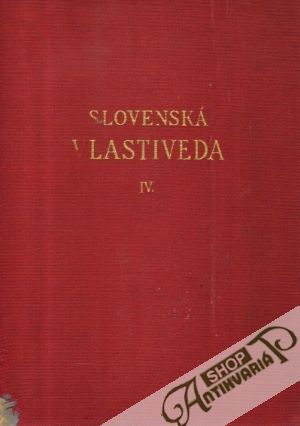 Obal knihy Slovenská vlastiveda IV.