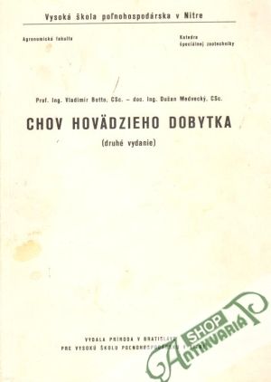 Chov hovädzieho dobytka - Botto V., Medvecký D.,