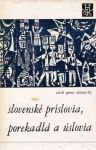 Záturecký Adolf Peter  - Slovenské príslovia, porekadlá a úslovia