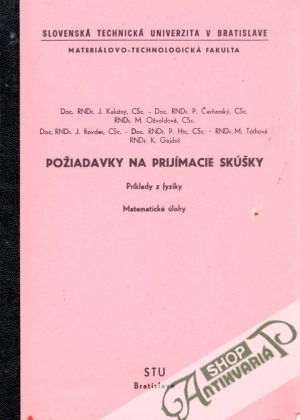 Obal knihy Požiadavky na prijímacie skúšky (Príklady z fyziky, Matematické úlohy)