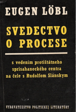 Obal knihy Svedectvo o procese