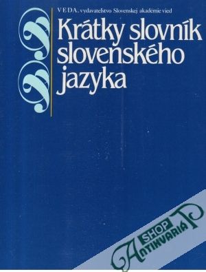 Obal knihy Krátky slovník slovenského jazyka