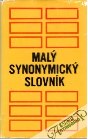 Obal knihy Malý synonymický slovník