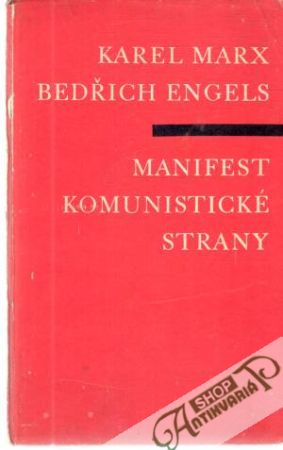 Obal knihy Manifest Komunistické strany