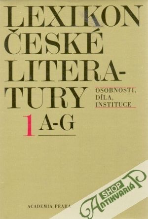 Obal knihy Lexikon české literatury 1. (A - G)