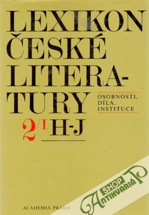 Obal knihy Lexikon české literatury 2. (I. - II.) 